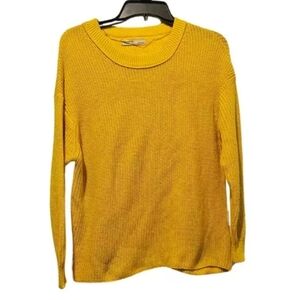Pull & Bear Womens Pullover Sweater Top Yellow Size Medium